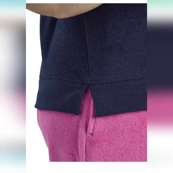 HUE Women's Relaxed Fit Terry V-Neck Sleep Tee - Picture 3 of 10